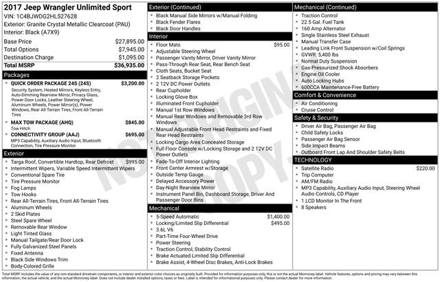 jeep wrangler unlimited 2017 1C4BJWDG2HL527628 image jeep wrangler unlimited 2017 1C4BJWDG2HL527628 image